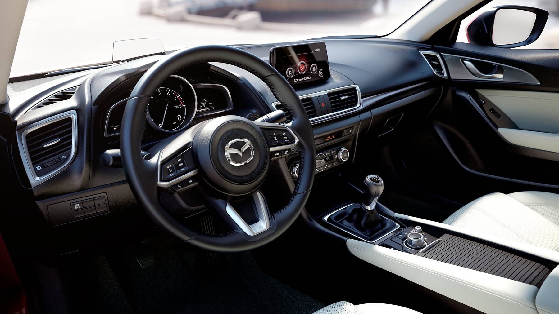 2018 Mazda 3 Sedan Interior White